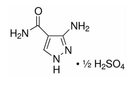 3-amino-4-carboxamido-pyrazole persulfate CAS:27511-79-1